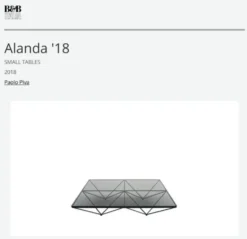 Table basse Alanda 18 B&B ITALIA