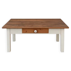 Table basse ancienne avec tiroir