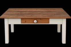 Table basse ancienne avec tiroir