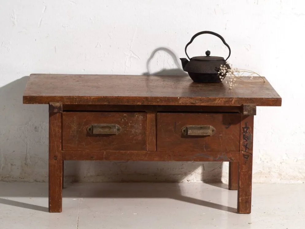 Table basse ancienne japonaise en bois – Japon, vers 1930