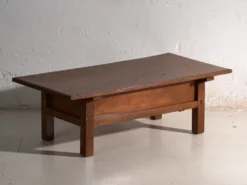 Table basse ancienne japonaise en bois – Japon, vers 1920