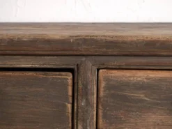 Table basse ancienne à tiroirs en bois de pin – Chine, vers 1900
