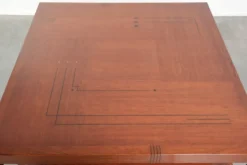 Table basse Art Déco carrée en bon état