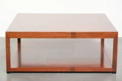 Table basse Art Déco carrée en bon état
