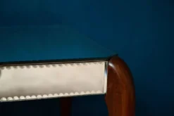 Table basse Art Déco miroir biseauté années 40 bohème chic
