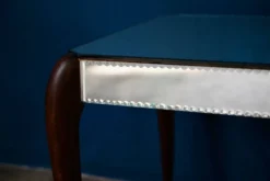Table basse Art Déco miroir biseauté années 40 bohème chic