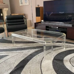 Table basse Athena par David Lange. 1970. 120x70.