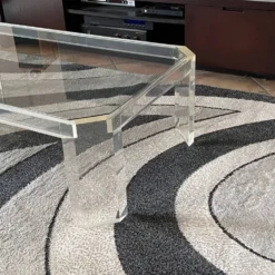 Table basse Athena par David Lange. 1970. 120x70.