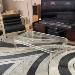 Table basse Athena par David Lange. 1970. 120x70.