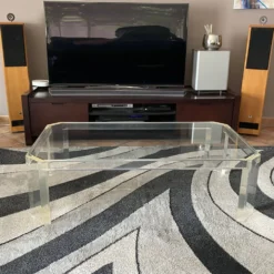 Table basse Athena par David Lange. 1970. 120x70.