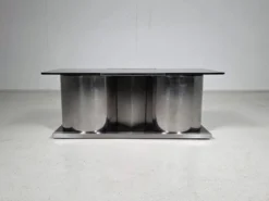 Table basse avec bar à sec dissimulé par Ludovico Acerbis pour Acerbis, Italie, 1970