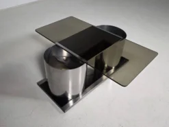 Table basse avec bar à sec dissimulé par Ludovico Acerbis pour Acerbis, Italie, 1970