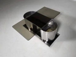 Table basse avec bar à sec dissimulé par Ludovico Acerbis pour Acerbis, Italie, 1970