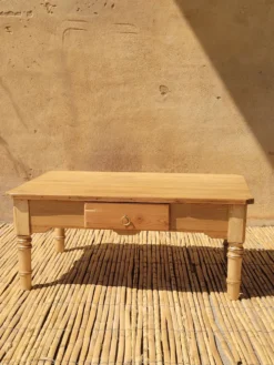 Table basse bambou - rénovée - pièce unique