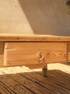 Table basse bambou - rénovée - pièce unique