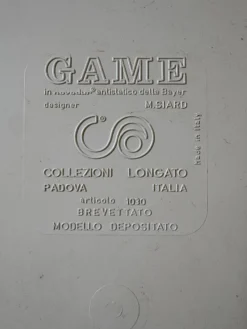 Table basse / bar modele GAME par M. Siard pour Longato, 1970