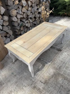 Table basse bois ancienne rénovée