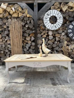 Table basse bois ancienne rénovée
