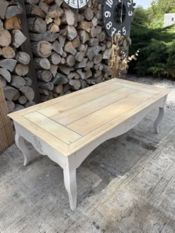 Table basse bois ancienne rénovée