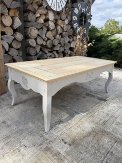 Table basse bois ancienne rénovée