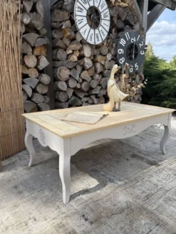 Table basse bois ancienne rénovée