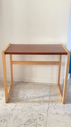 Table basse bois exotique vintage