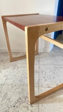 Table basse bois exotique vintage