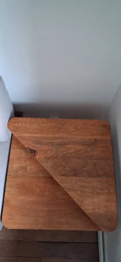 Table basse, bout de canapé scandinave en bois, années 1960-1970