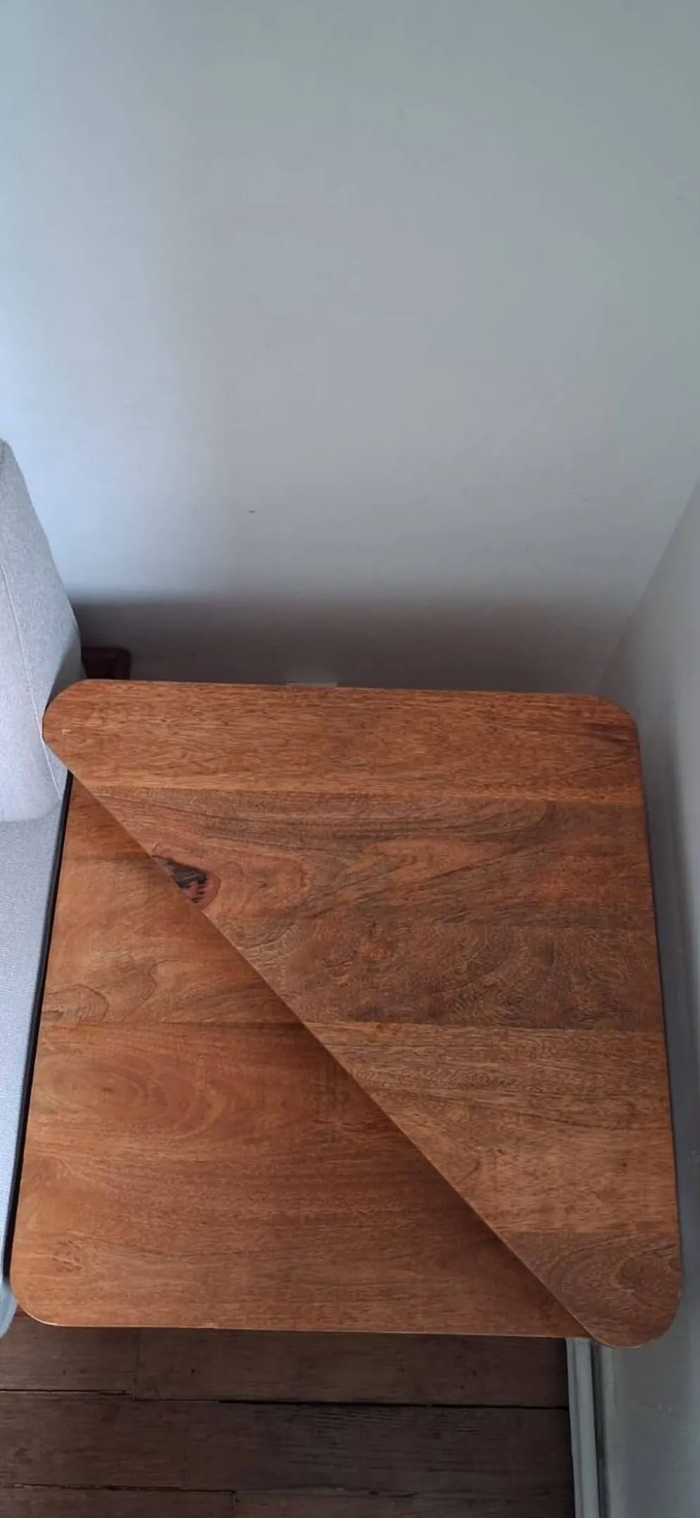 Table basse, bout de canapé scandinave en bois, années 1960-1970