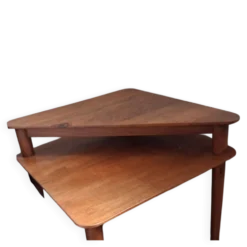 Table basse, bout de canapé scandinave en bois, années 1960-1970