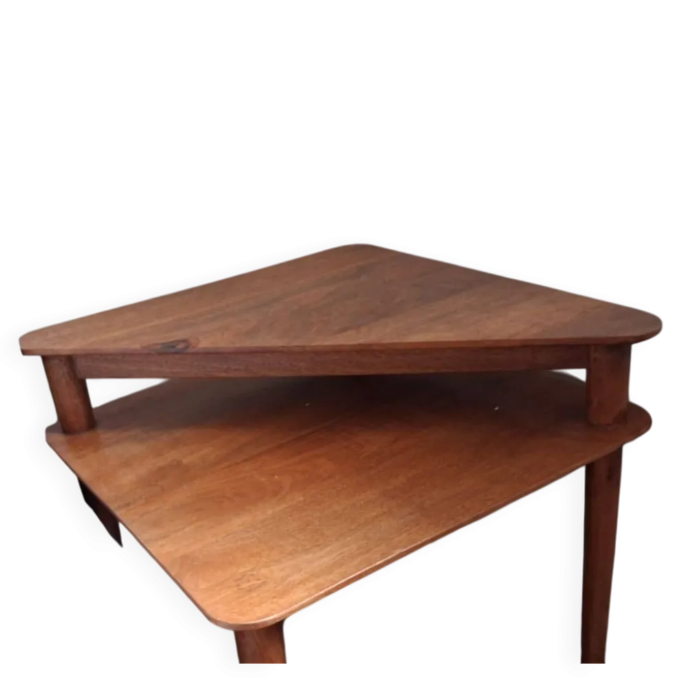 Table basse, bout de canapé scandinave en bois, années 1960-1970