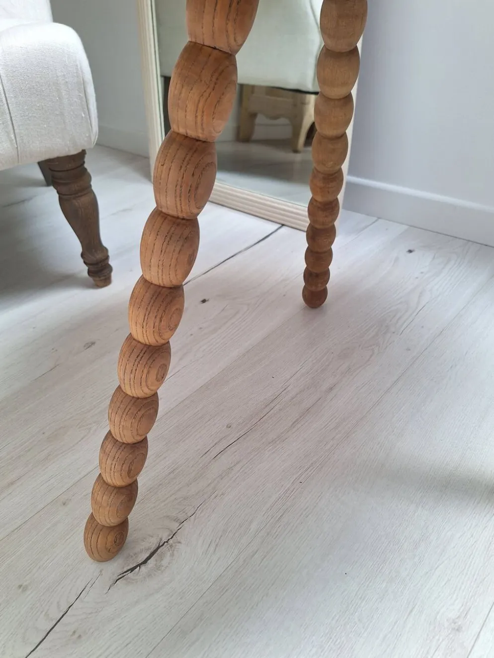 Table basse / bout de canapé / Table d'appoint tripode plateau octogone