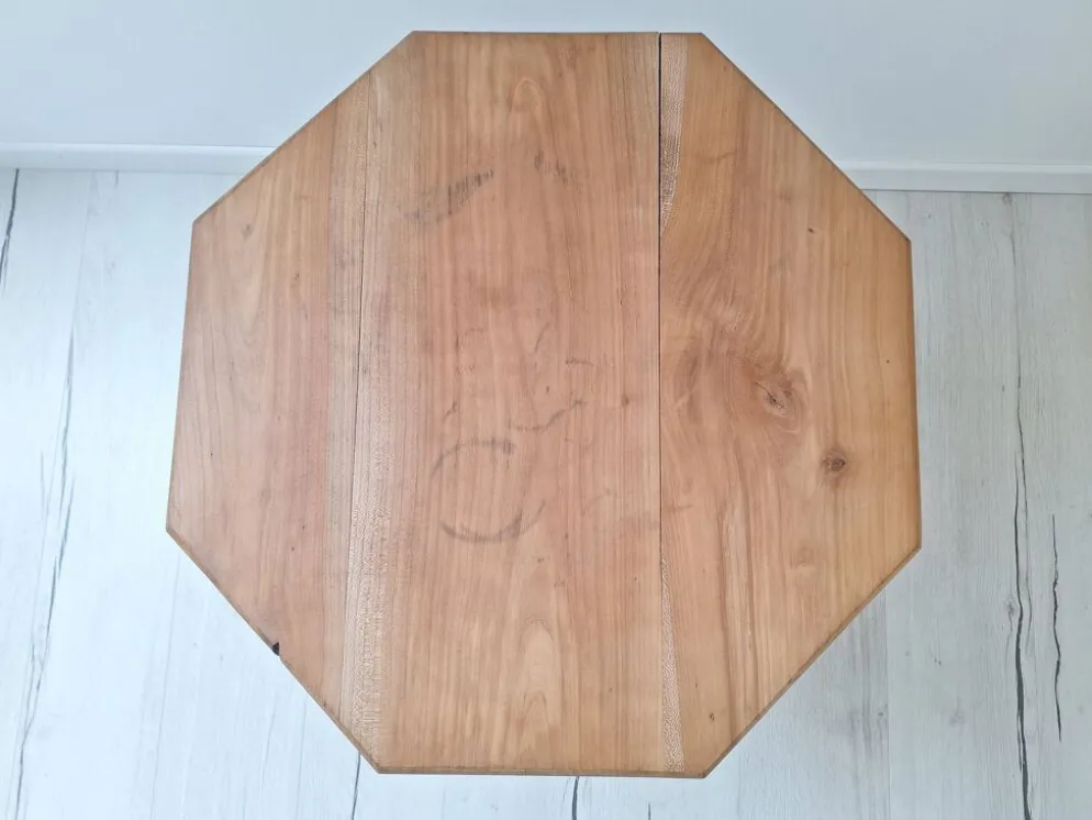 Table basse / bout de canapé / Table d'appoint tripode plateau octogone