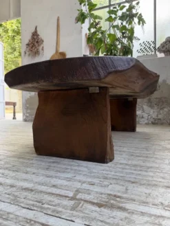 Table basse brutaliste artisanale 1950