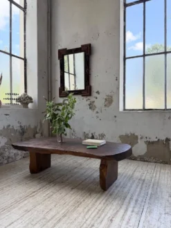 Table basse brutaliste artisanale 1950