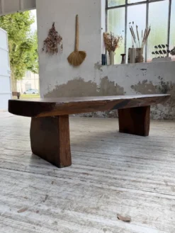 Table basse brutaliste artisanale 1950