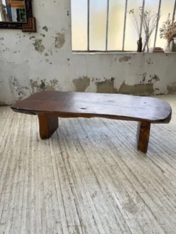 Table basse brutaliste artisanale 1950
