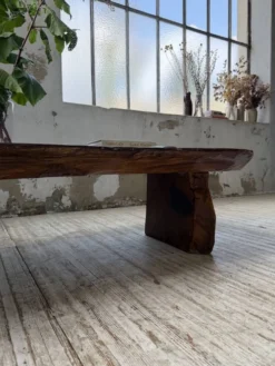 Table basse brutaliste artisanale 1950
