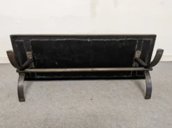 Table basse brutaliste en pierres naturelles et fer forgé, France vers 1960