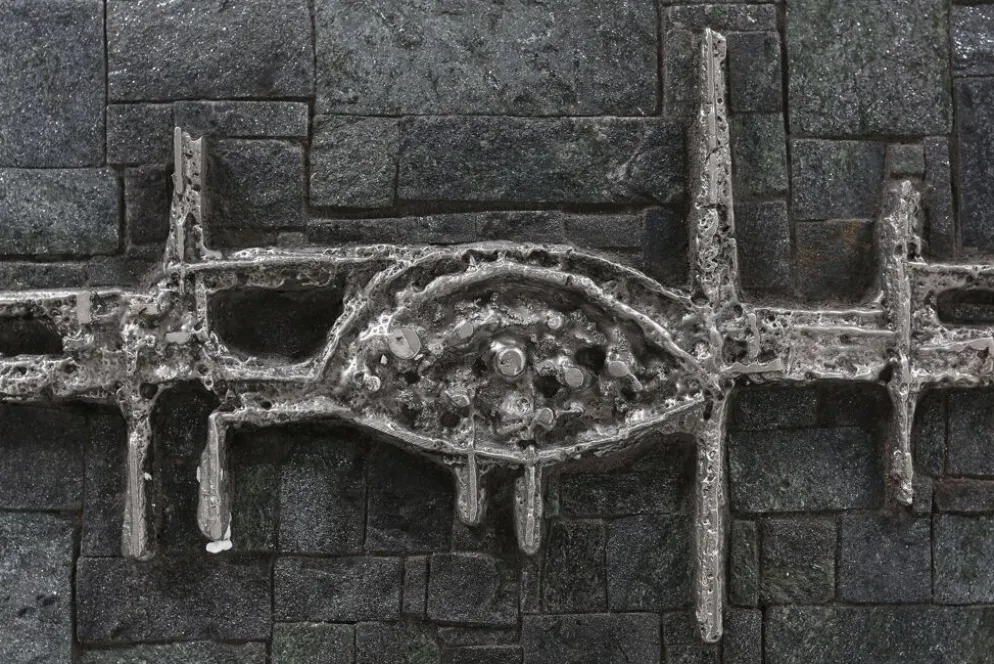 Table basse brutaliste en pierre brésilienne par Pia Manu, 1960