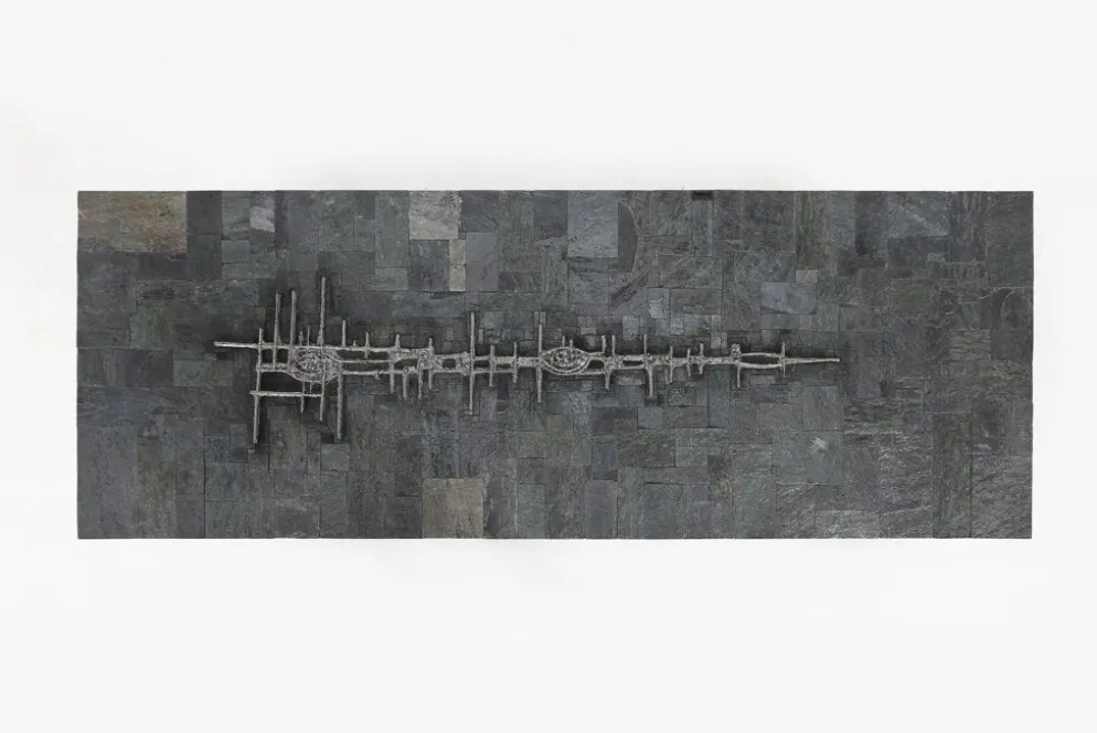 Table basse brutaliste en pierre brésilienne par Pia Manu, 1960