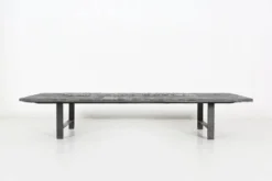 Table basse brutaliste en pierre brésilienne par Pia Manu, 1960