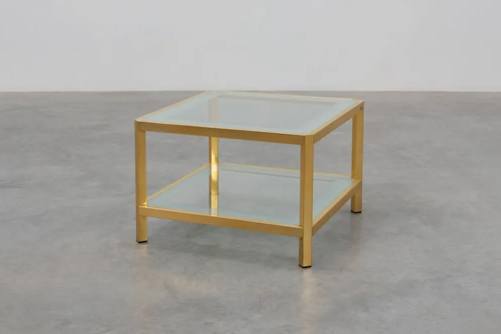 Table basse carrée Mid-Century par Fedam, Belgique
