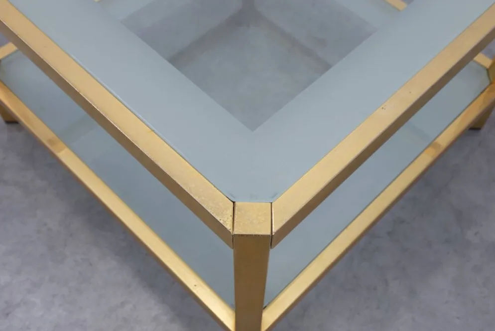 Table basse carrée Mid-Century par Fedam, Belgique