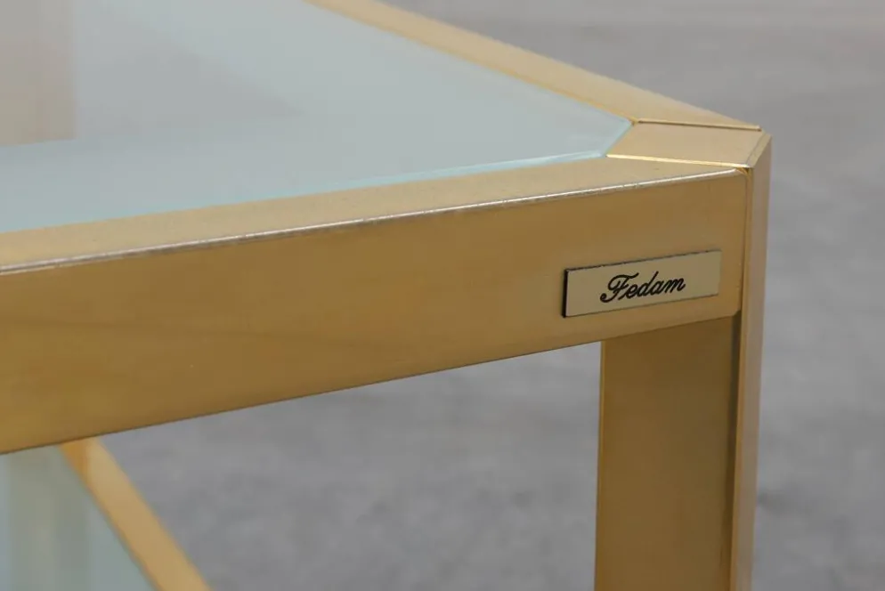Table basse carrée Mid-Century par Fedam, Belgique