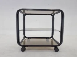 Table basse chariot des années 1970, Italie.