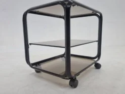 Table basse chariot des années 1970, Italie.