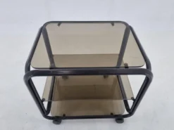 Table basse chariot des années 1970, Italie.