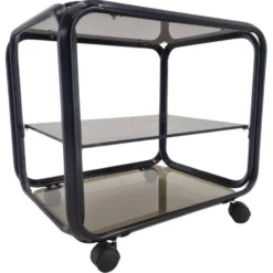 Table basse chariot des années 1970, Italie.
