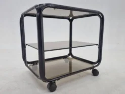 Table basse chariot des années 1970, Italie.